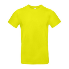 B&C B04E Exant 190 kereknyakú póló, pixel lime - XL férfi póló