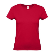 B&C B54E Női rövid ujjú póló, deep red - XS női póló