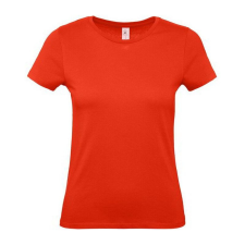 B&amp;C B54E Női rövid ujjú póló, fire red - XS női póló