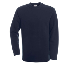 B&C BCWU610 férfi köryakas pulóver, Navy-S
