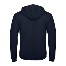 B&amp;C cipzáras kapucnis férfi pulóver O48, Navy-2XL férfi pulóver, kardigán
