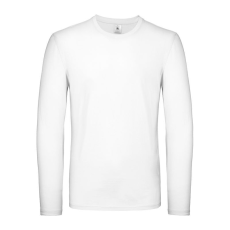 B&C EXACT 150 unisex hosszú ujjú póló B03E, White-M