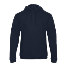 B&C férfi kapucnis pulóver, színazonos húzózsinórral O47, Navy-4XL