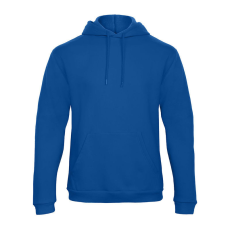 B&C férfi kapucnis pulóver, színazonos húzózsinórral O47, Royal Blue-M
