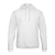 B&C férfi kapucnis pulóver, színazonos húzózsinórral O47, White-3XL