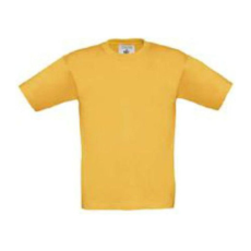 B&C gyerek rövid ujjú, környakas póló B07, Gold-1/2