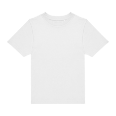 B&C gyerek rövid ujjú, környakas póló B07E, White-3/4