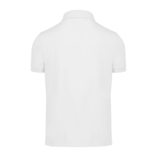 B&amp;C gyűrűs fonású galléros férfi rövid ujjú póló O03, White-5XL férfi póló