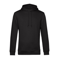B&C kapucnis férfi pulóver kétoldali zsebekkel O78, Black Pure-L férfi pulóver, kardigán