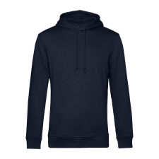 B&amp;C kapucnis férfi pulóver kétoldali zsebekkel O78, Night Navy Blue-3XL férfi pulóver, kardigán