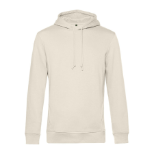 B&C kapucnis férfi pulóver kétoldali zsebekkel O78, Off White-2XL férfi pulóver, kardigán