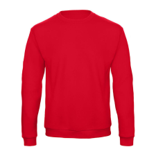 B&C kereknyakú férfi pulóver O46, Red-XL férfi pulóver, kardigán