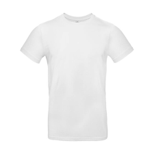 B and C Csomag akciós póló (minimum 3 db) Férfi rövid ujjú póló B&amp;C #E190 T-Shirt -2XL, Fehér férfi póló