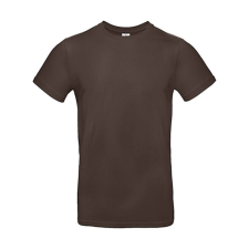 B and C Csomag akciós póló (minimum 3 db) Férfi rövid ujjú póló B&amp;C #E190 T-Shirt -XL, Barna férfi póló