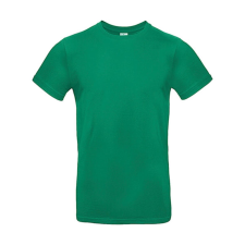 B and C Csomag akciós póló (minimum 3 db) Férfi rövid ujjú póló B&amp;C #E190 T-Shirt -XS, Kelly zöld férfi póló