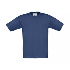 B and C Csomag akciós póló (minimum 3 db) Gyerek rövid ujjú póló B and C Exact 150/kids T-Shirt 5/6 (110/116), Farmer kék (Denim)