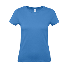 B and C Csomag akciós póló (minimum 3 db) Női rövid ujjú póló B&amp;C #E150 /women T-Shirt -2XL, Azur kék női póló