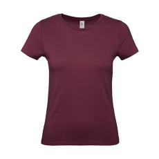 B and C Csomag akciós póló (minimum 3 db) Női rövid ujjú póló B&C #E150 /women T-Shirt -L, Burgundi vörös