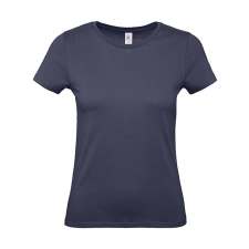 B and C Csomag akciós póló (minimum 3 db) Női rövid ujjú póló B&amp;C #E150 /women T-Shirt -S, Sötétkék (navy) női póló