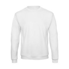 B and C Férfi Felső hosszú ujjú B&C Crewneck Sweatshirt Unisex - WUI23 - XL, Fehér