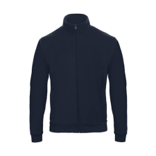 B and C Férfi Felső hosszú ujjú B&amp;C Full Zip Sweatjacket Unisex - WUI26 - S, Sötétkék (navy) férfi pulóver, kardigán