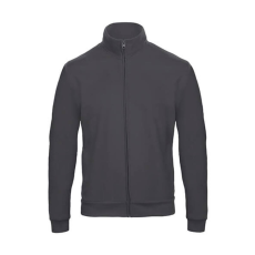 B and C Férfi Felső hosszú ujjú B&C Full Zip Sweatjacket Unisex - WUI26 - XS, Anthracite