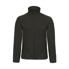 B and C Férfi hosszú ujjú polár B and C ID.501 Micro Fleece Full Zip 4XL, Fekete férfi kabát, dzseki
