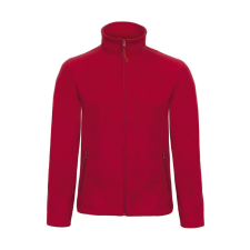 B and C Férfi hosszú ujjú polár B and C ID.501 Micro Fleece Full Zip M, Piros férfi kabát, dzseki