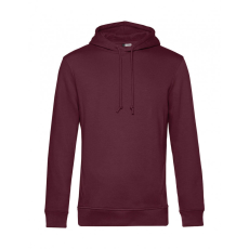 B and C Férfi kapucnis hosszú ujjú organikus pulóver B and C Organic Hooded S, Burgundi vörös
