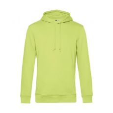 B and C Férfi kapucnis hosszú ujjú organikus pulóver B and C Organic Hooded S, Lime zöld