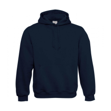 B and C Férfi kapucnis hosszú ujjú pulóver B and C Hooded Sweatshirt XS, Sötétkék (navy)