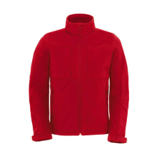 B and C Férfi kapucnis kabát B and C Hooded Softshell/men M, Piros férfi kabát, dzseki
