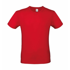 B and C Férfi rövid ujjú póló B&C #E150 T-Shirt -XS, Piros
