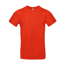 B and C Férfi rövid ujjú póló B&C #E190 T-Shirt -L, Tűzpiros
