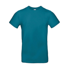 B and C Férfi rövid ujjú póló B&amp;C #E190 T-Shirt -M, Díva kék férfi póló