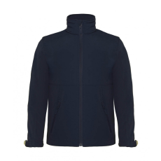 B and C Gyerek kapucnis kabát B and C Hooded Softshell/kids 7/8 (122/128), Sötétkék (navy)
