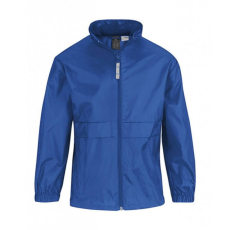 B and C Gyerek kapucnis széldzseki B & C Sirocco/kids Windbreaker -5/6 (110/116), Királykék