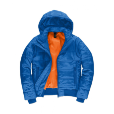 B and C Női kapucnis hosszú ujjú kabát B and C Superhood/women Jacket M, Királykék/Neon Narancssárga