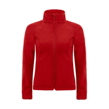 B and C Női kapucnis kabát B and C Hooded Softshell/women L, Piros női dzseki, kabát
