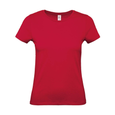 B and C Női rövid ujjú póló B&amp;C #E150 /women T-Shirt -2XL, Mély piros női póló