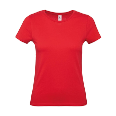B and C Női rövid ujjú póló B&C #E150 /women T-Shirt -S, Piros