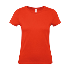 B and C Női rövid ujjú póló B&amp;C #E150 /women T-Shirt -XS, Tűzpiros női póló