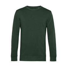 B and C Uniszex hosszú ujjú organikus pulóver B and C Organic Crew Neck French Terry 2XL, Sötétzöld