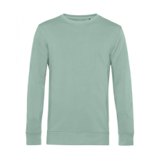 B and C Uniszex hosszú ujjú organikus pulóver B and C Organic Crew Neck French Terry L, Sage