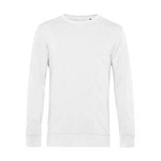 B and C Uniszex hosszú ujjú organikus pulóver B and C Organic Crew Neck French Terry M, Fehér
