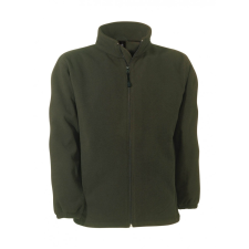 B and C Uniszex hosszú ujjú polár B and C WindProtek Waterproof Fleece Jacket S, Oliva zöld férfi kabát, dzseki