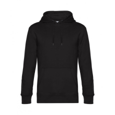 B and C Uniszex kapucnis hosszú ujjú pulóver B and C KING Hooded 2XL, Teljesen fekete