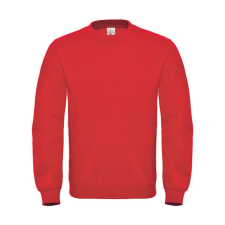 B and C Uniszex pulóver B&amp;C Crew Neck Sweatshirt - WUI20 - M, Piros férfi pulóver, kardigán