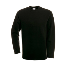 B and C Uniszex pulóver B&C Kasten-Sweatshirt - WU610 - S, Fekete