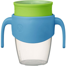 b.box 360°-os szivárgásmentes tanulópohár, 250 ml kék/zöld babaétkészlet